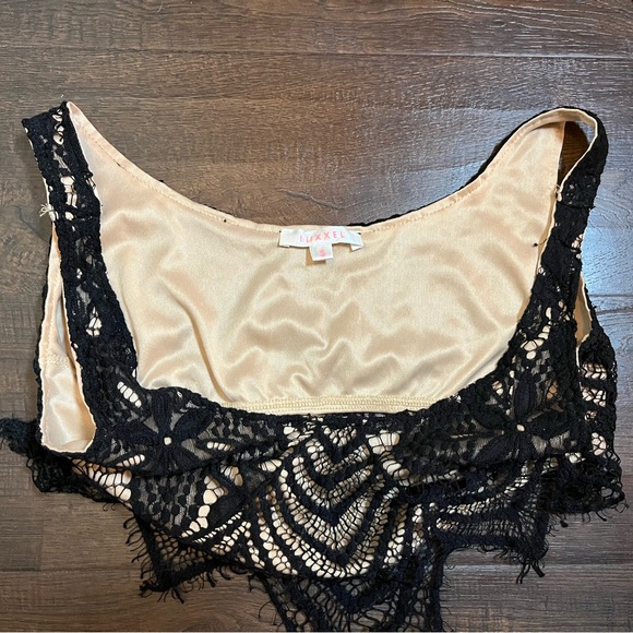 Party bralette top, black lace, size small - Picture 4 of 5